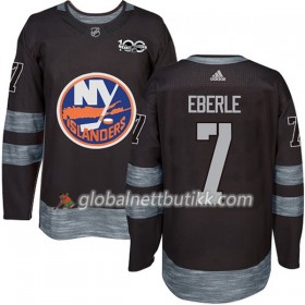 New York Islanders Hockeydrakt Jordan Eberle 7 1917-2017 100th Anniversary Svart Adidas Authentic - Herre